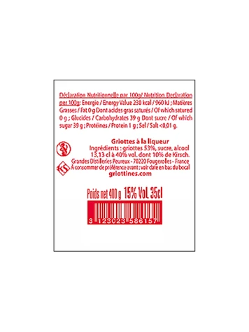 GRIOTTINES PEUREUX 400 G 35 Cl 4 GRIOTTINES PEUREUX 400 G 35 Cl – Image 2